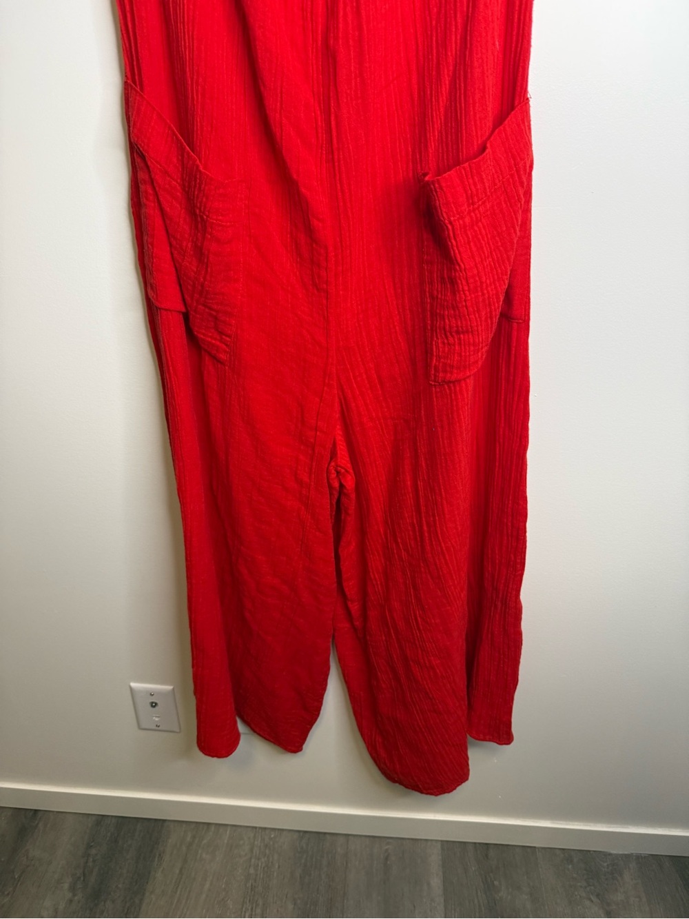 Mara Hoffman Swim red Blanche Wide Leg Jumpsuit Size Small - Picture 2 of 10